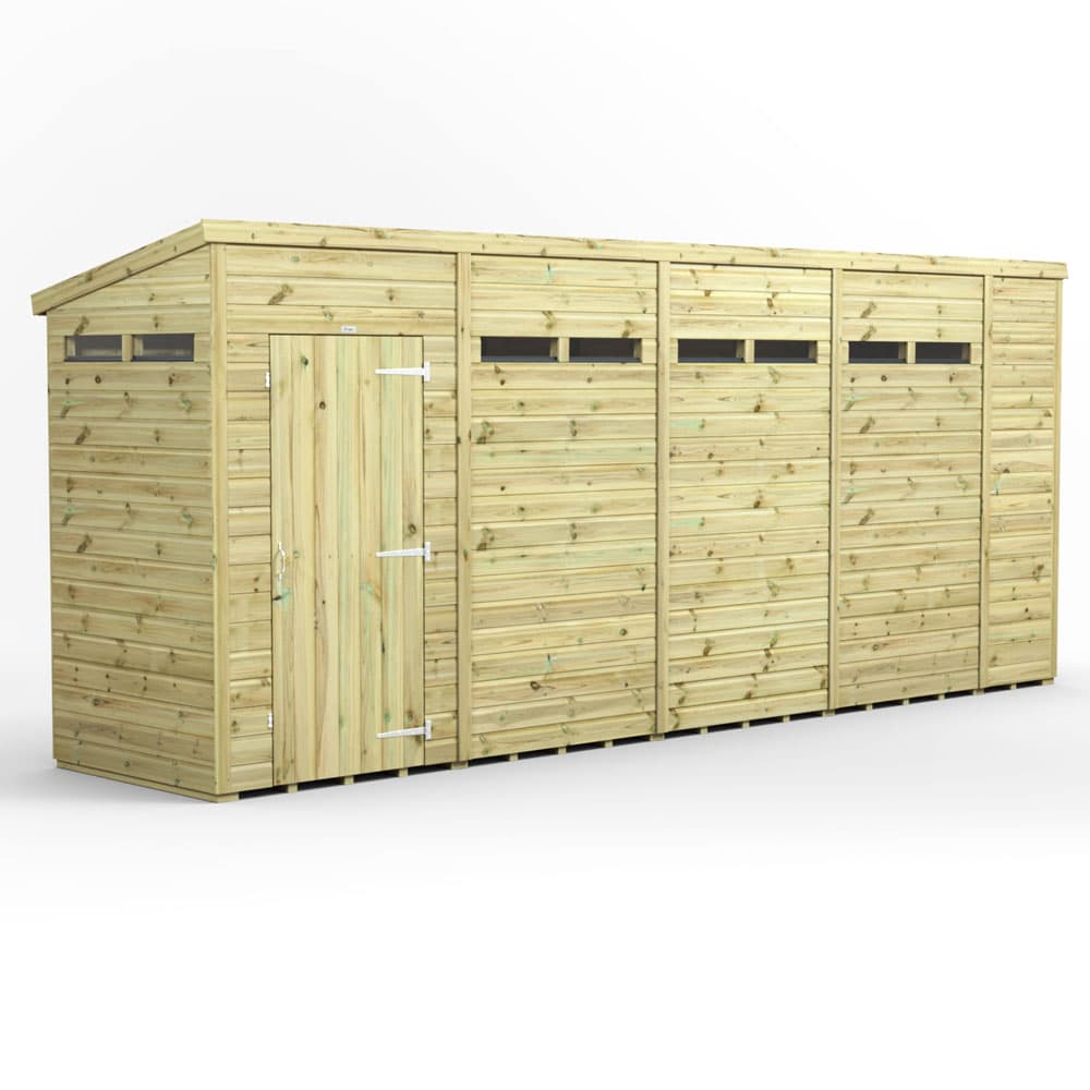 Powersheds 18x4 Premium Powersheds Security Pent
