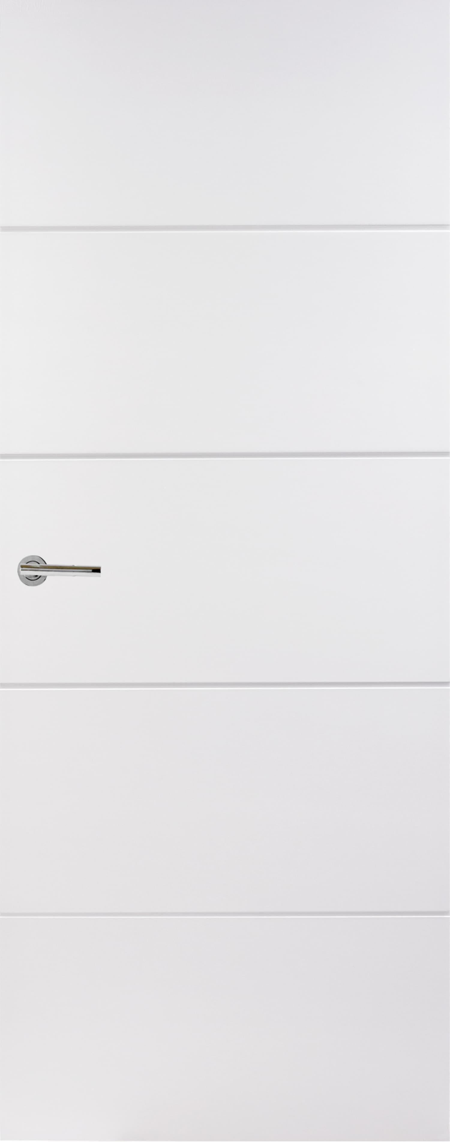 Premdor White Moulded Horizontal 4-Line Smooth Door 1981 x 838 x 35mm
