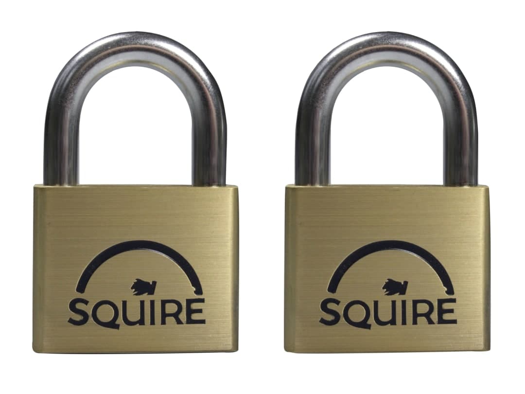 Squire LN5T Lion Brass Padlocks 5-Pin 50mm Twin Pack LN5T 2 X LN5KA