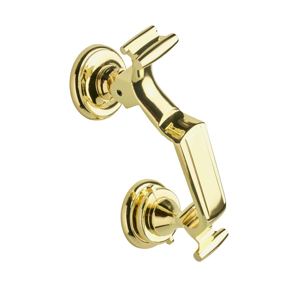 Doctor Door Knocker - Polished Brass - 60 x 195mm - Hardware Solutions