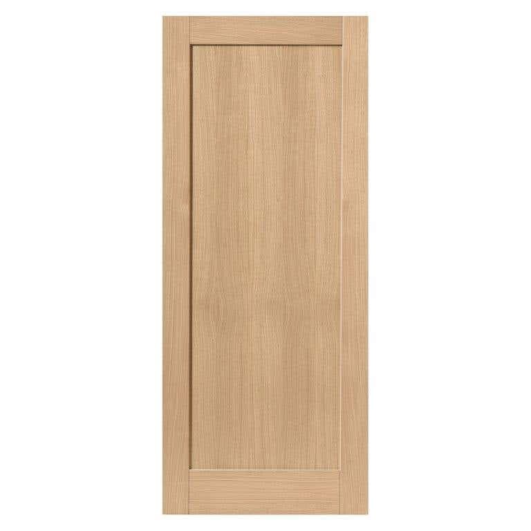 Etna Shaker Style Oak Internal Fire Door With One Recessed Panel - Unfinished - FD30 - 44 x 1981 x 762mm
