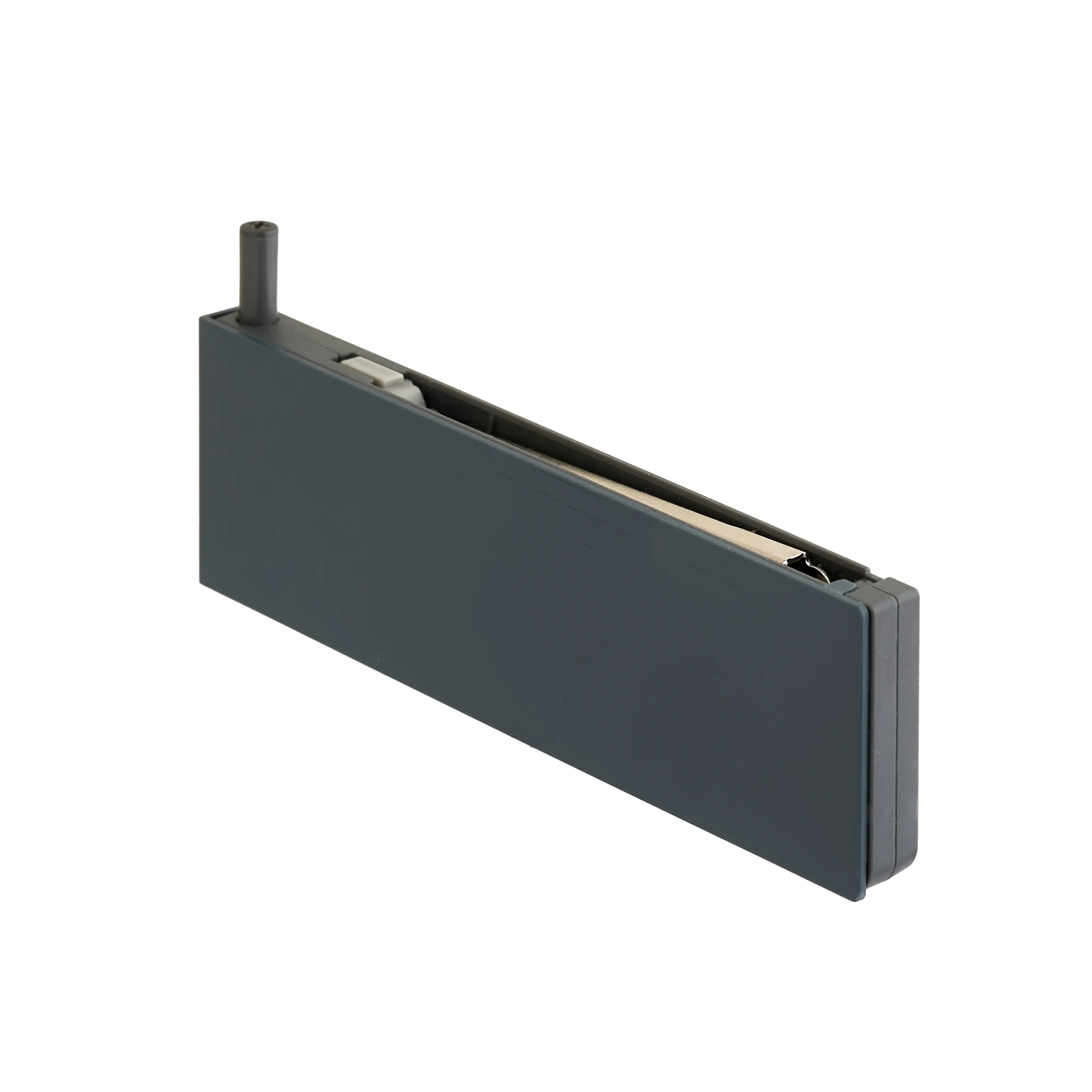 Push Open Cupboard Latch with Cover - Max 2 Hinge Load - Matte Grey
