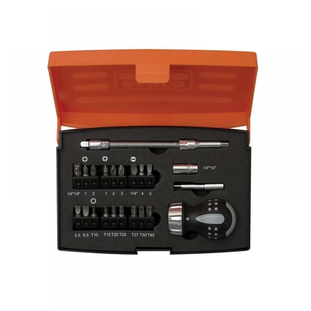 Bahco 808050S-22 808050S-22 Stubby Ratchet Screwdriver Set 22 Piece
