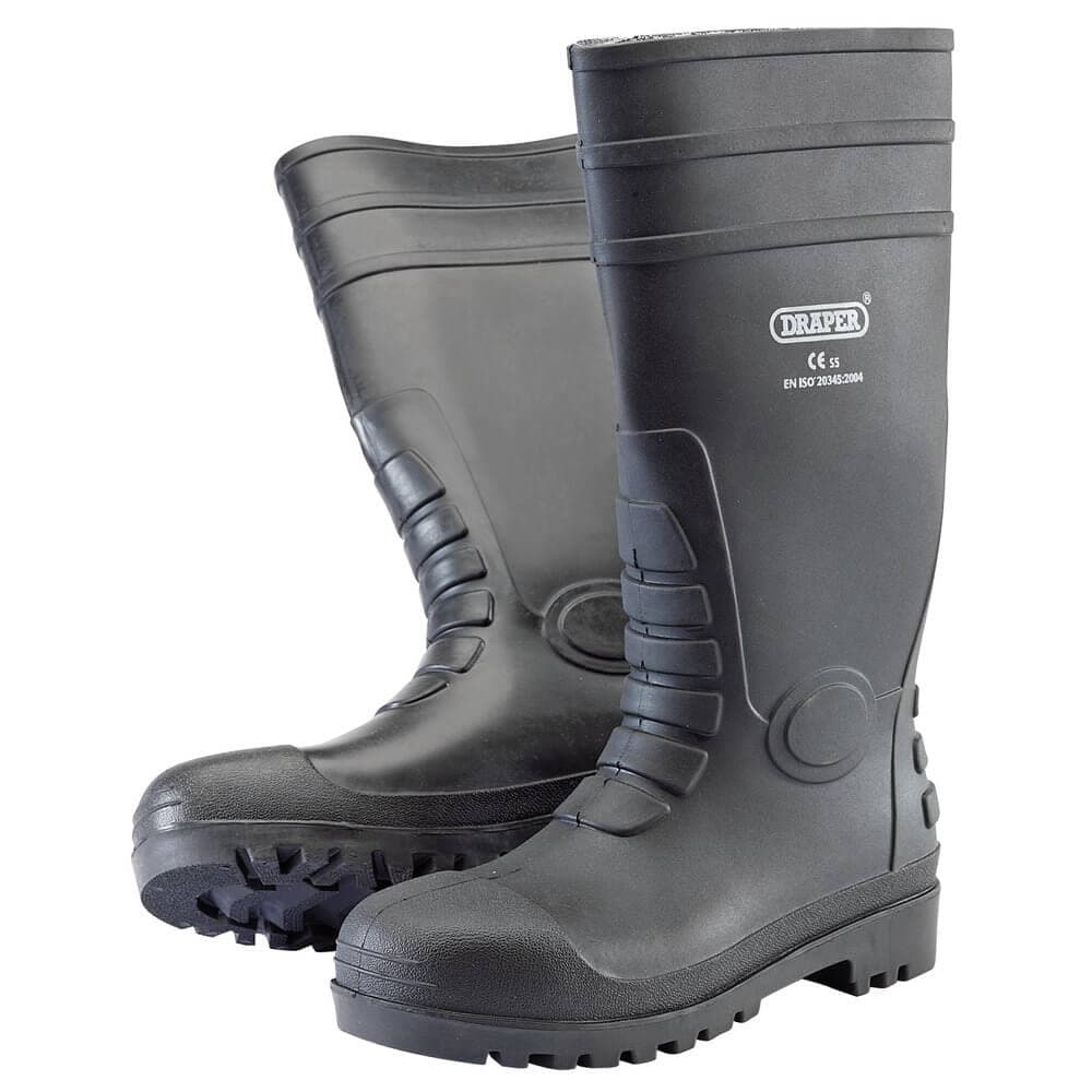 Draper 02698 Safety Wellington Boots Size 8 S5 per pair