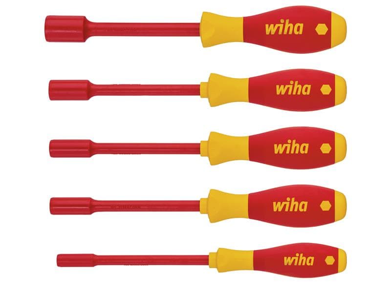 Wiha 29466 Softfinish® Electric Hex Nut Driver Set 6 Piece