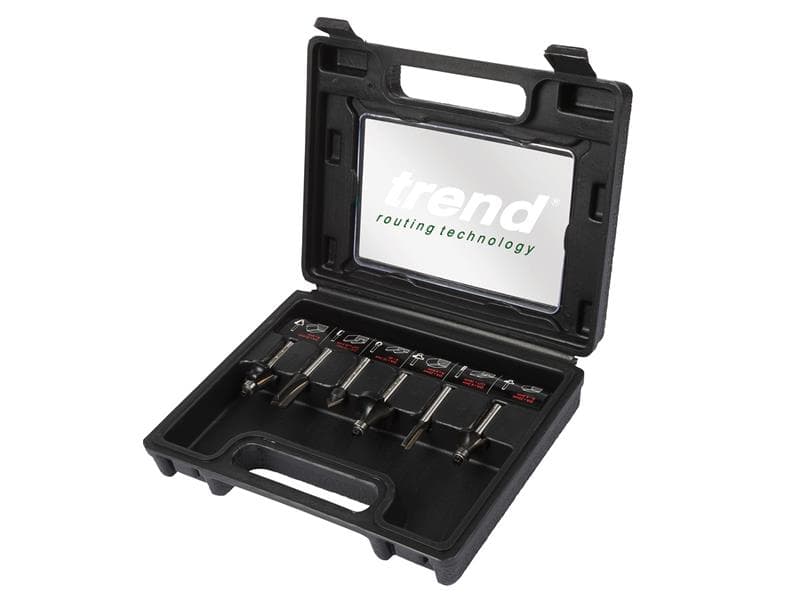 Trend SET/SS11X1/4TC 1/4In Tct Router Cutter Set 6 Piece