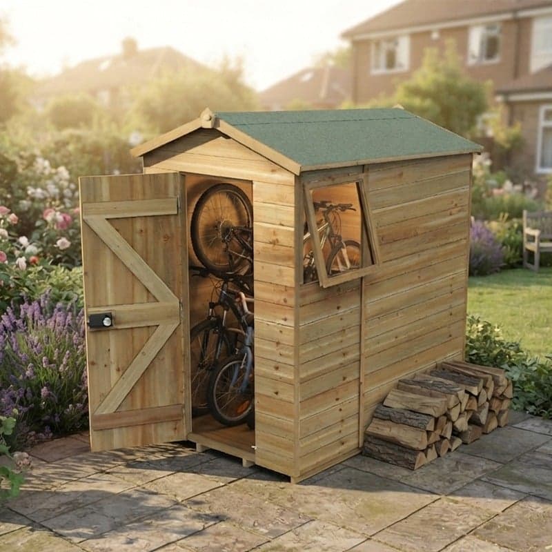 6' x 4' Forest Timberdale 25yr Guarantee Tongue & Groove Pressure Treated Apex Shed (1.93m x 1.37m)