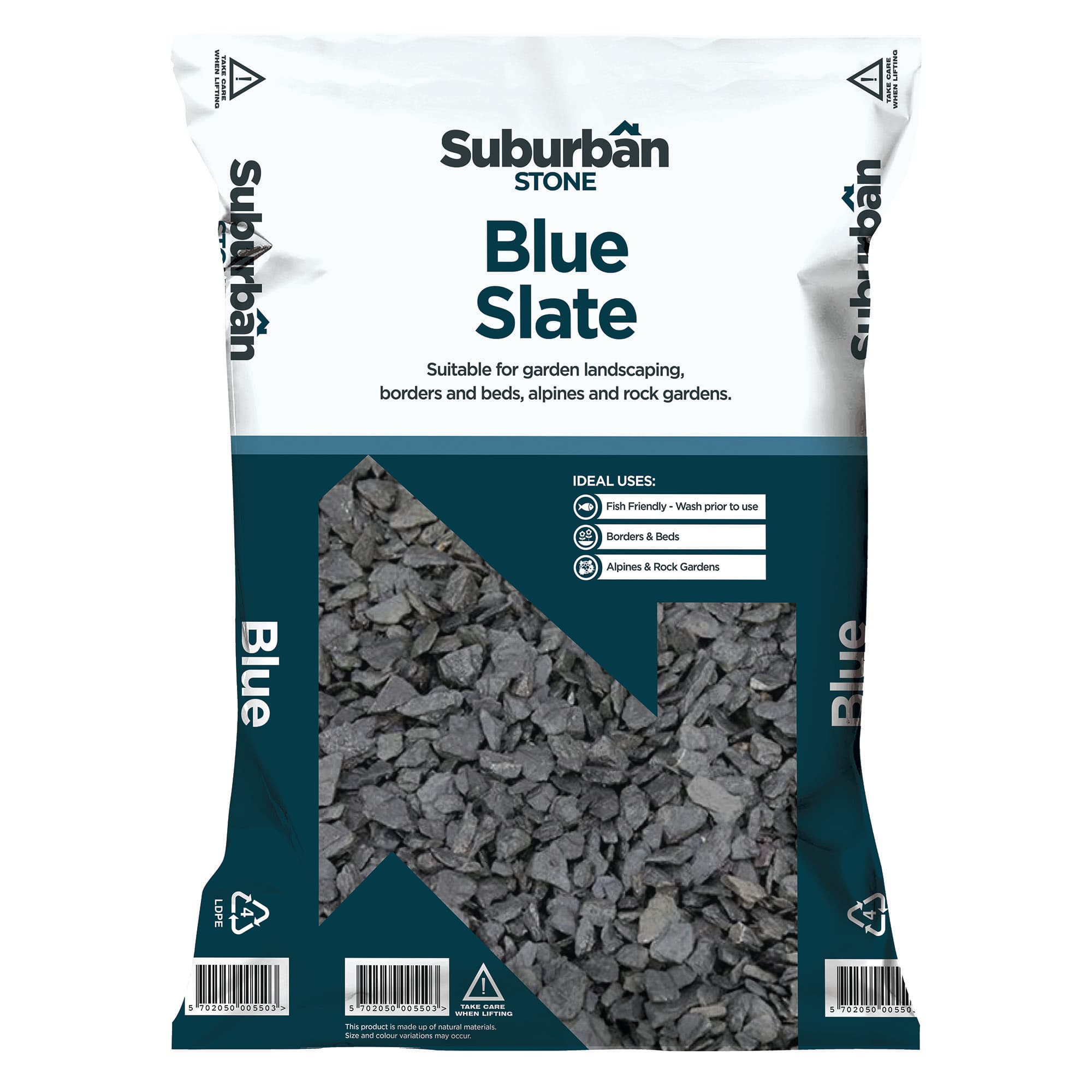 Aggregates R Us Suburban Stone 40mm Blue Slate Trade Pack
