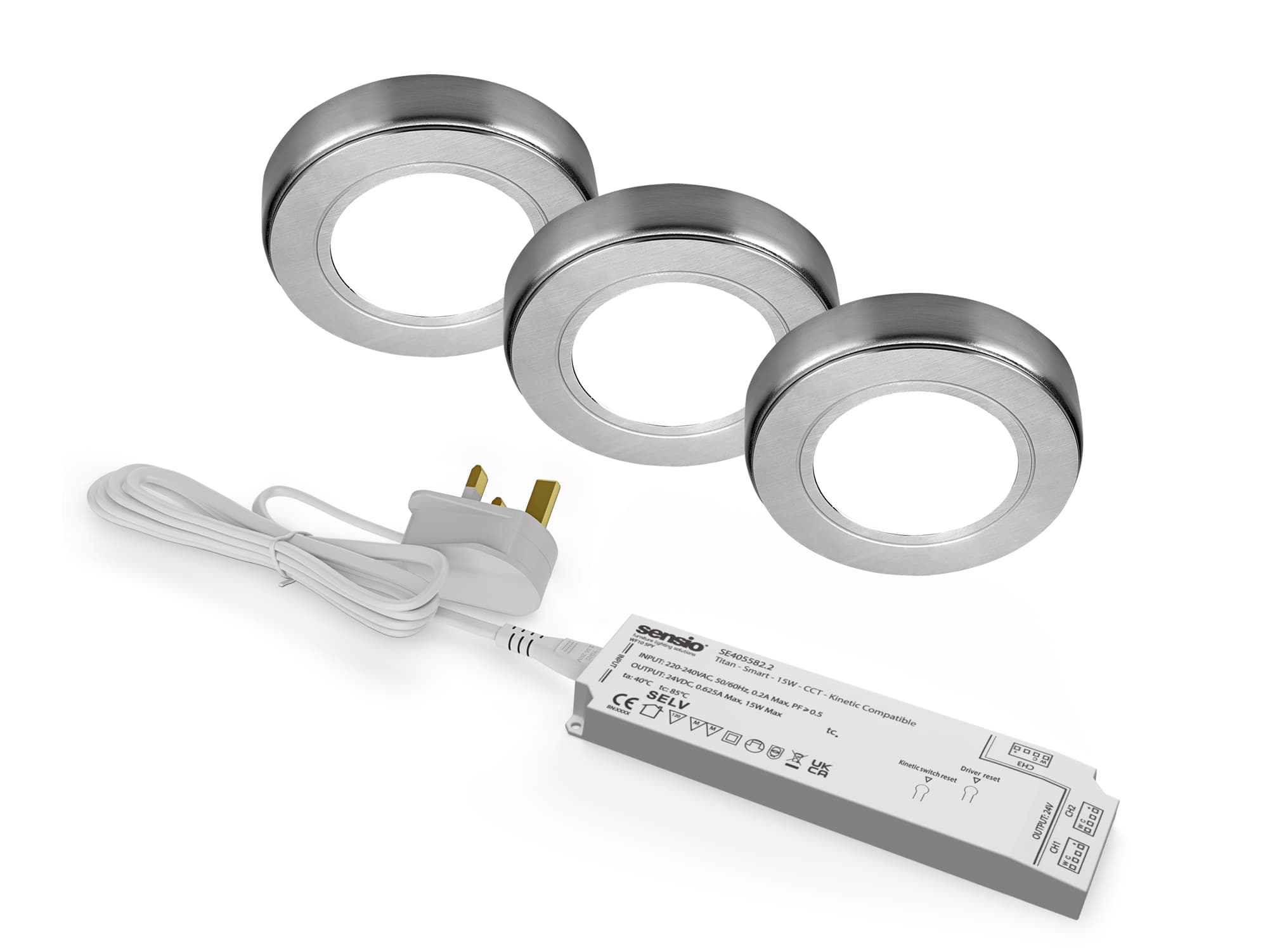 Sensio SE90150PSK3 Hype Under Cabinet 3 Light Kit Correlated Colour Temperature