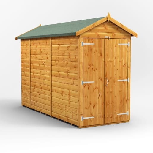 10 x 4 Power Windowless Apex Double Door