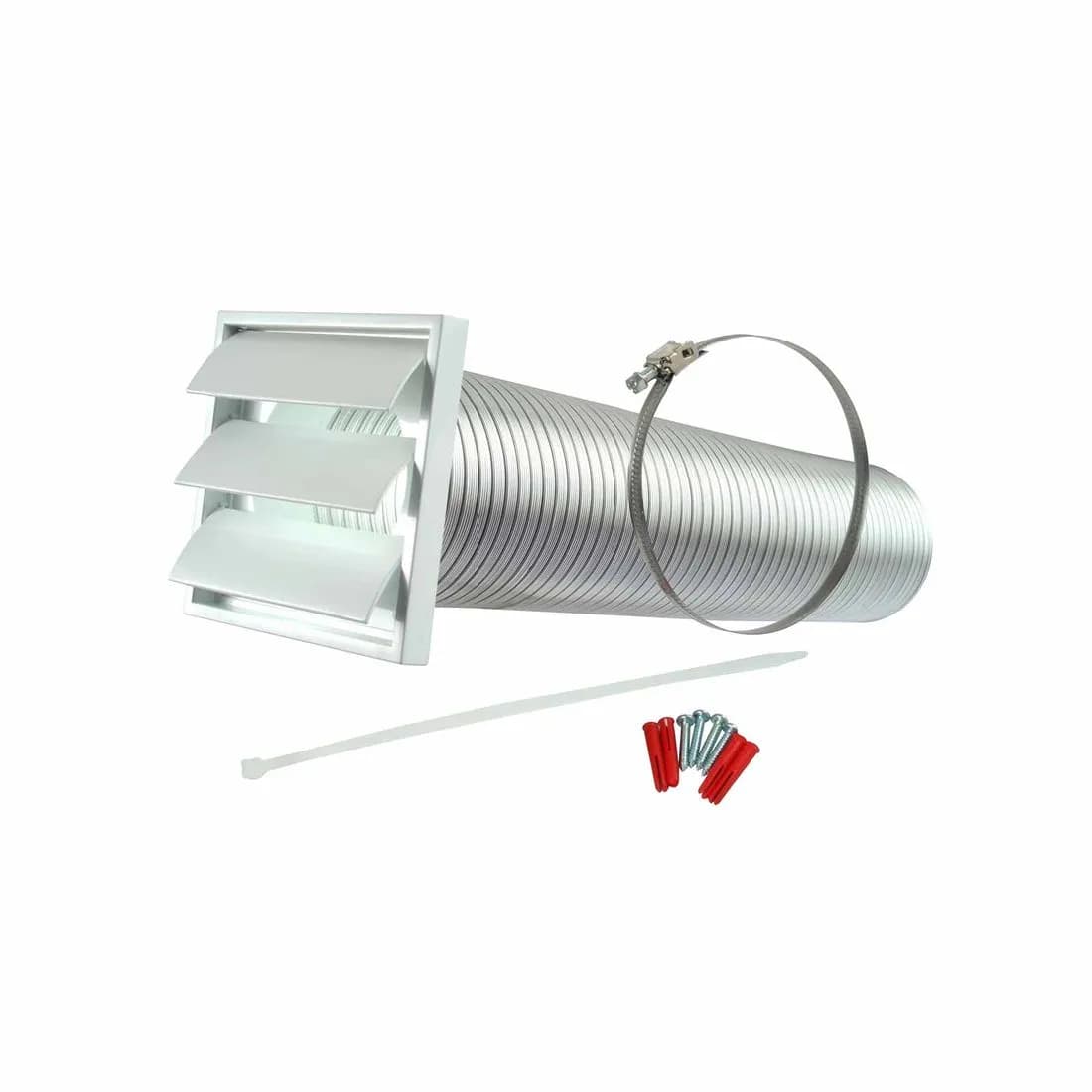 Manrose Cooker Hood Vent Kit 1M With Gravity Shutter 120Mm
