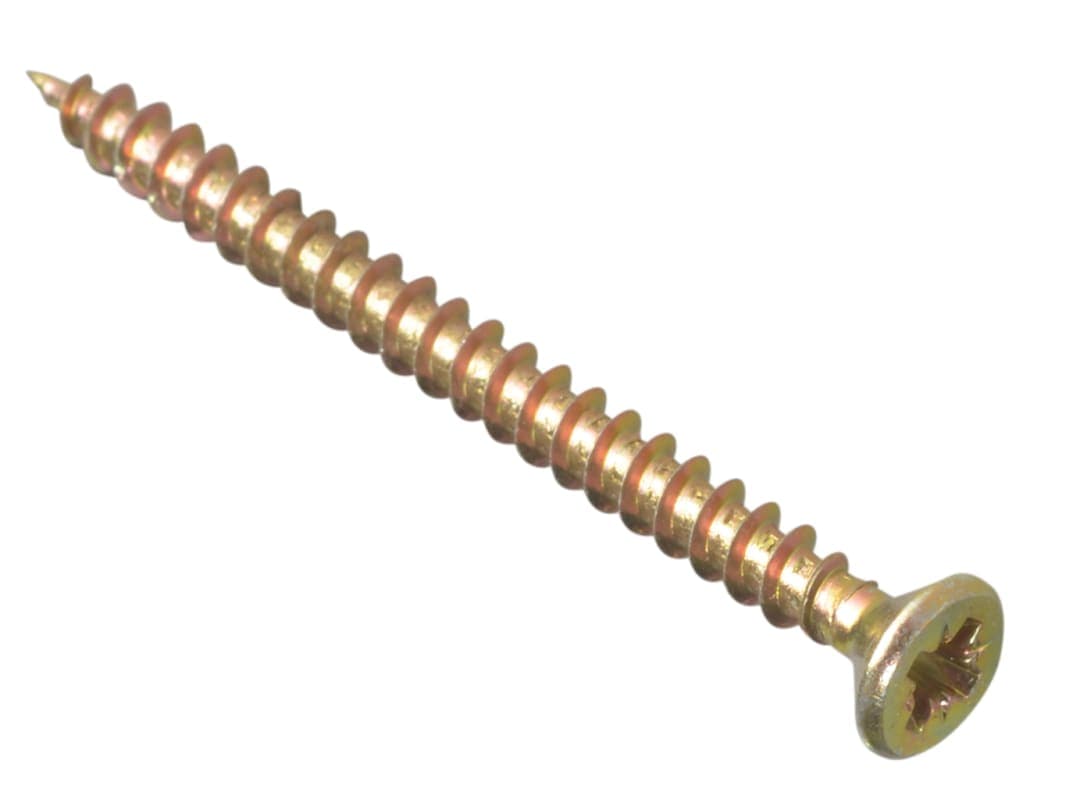 ForgeFix Multi-Purpose Pozi Compatible Screw CSK ST ZYP 4.0 x 50mm Forge Pack 15 FPMPS450Y