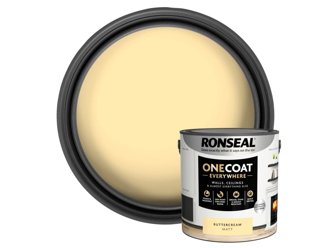 Ronseal One Coat Everywhere Buttercream 2.5L 41804 KCB.7015103.41804.76