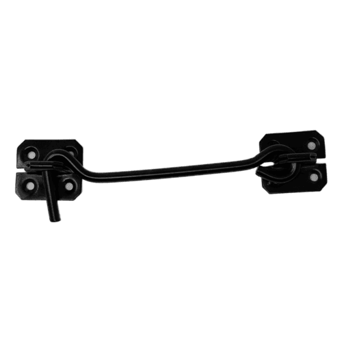 Steel Cabin Hook - 6" (Inch) / 150mm - Black Epoxy Covering - Hardware Solutions