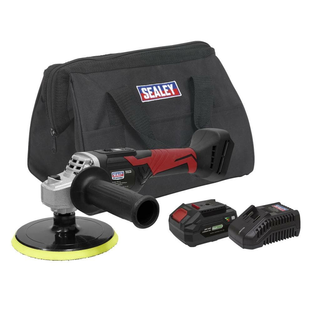 Sealey CP20VRPKIT Cordless Rotary Polisher Kit 20V 4Ah Sv20 Series Ø150Mm