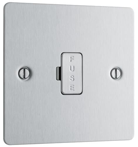 Nexus Metal Polished Chrome Switched 13A Fused Connection Unit With Power Indicator And Cable Outlet NPC53-01