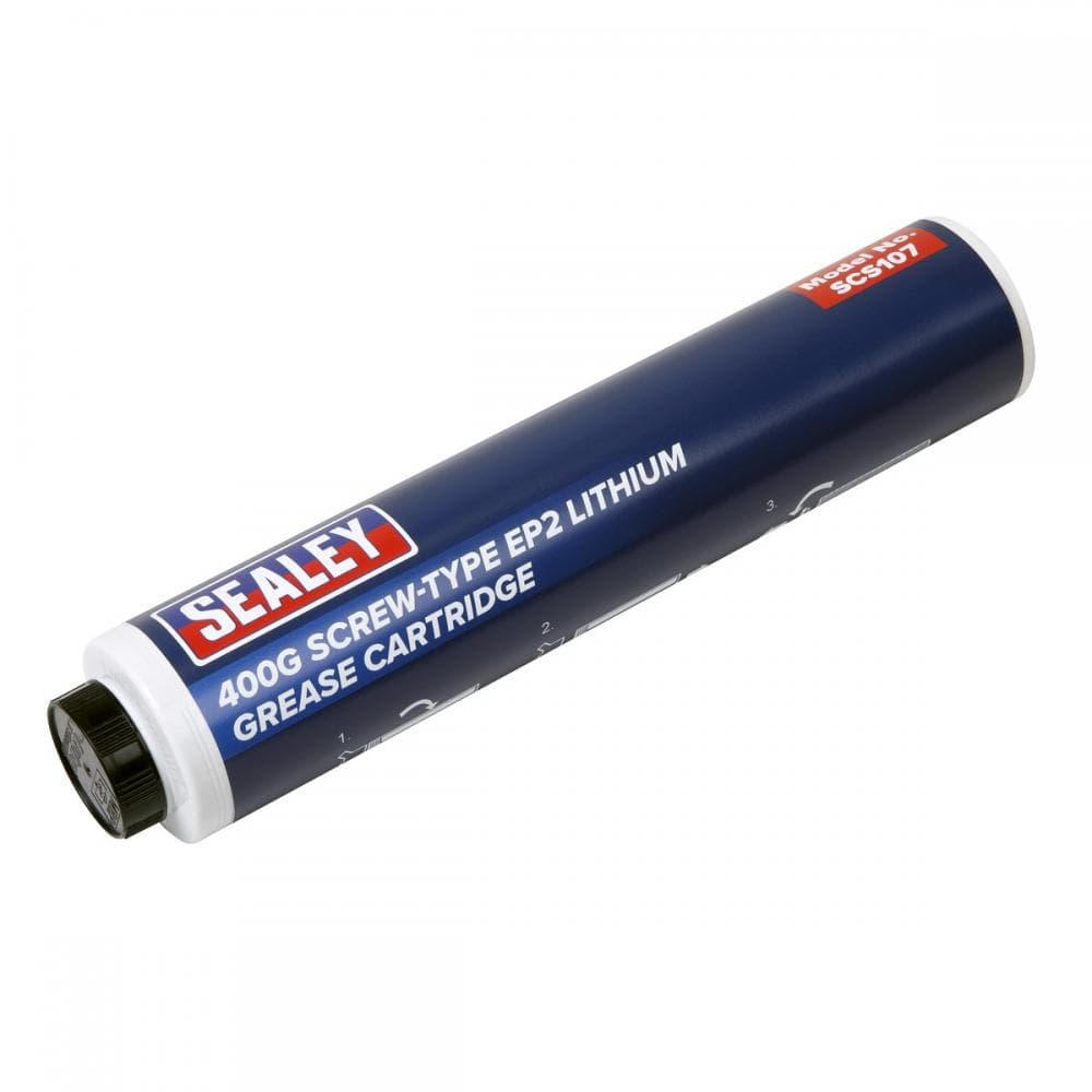 Sealey SCS107 Screw-Type Ep2 Lithium Grease Cartridge 400G