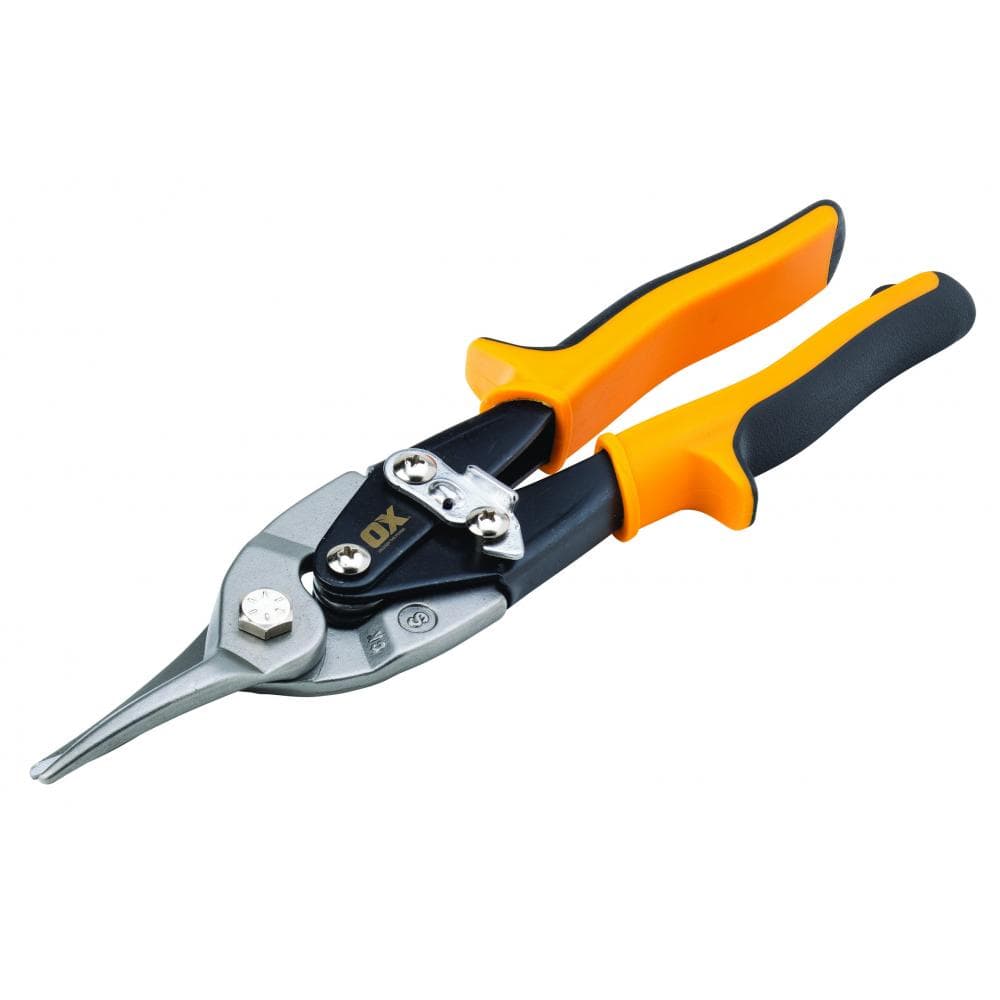 Ox Tools OX-P231003 Ox Pro Aviation Snips Straight Cut With Holster EA