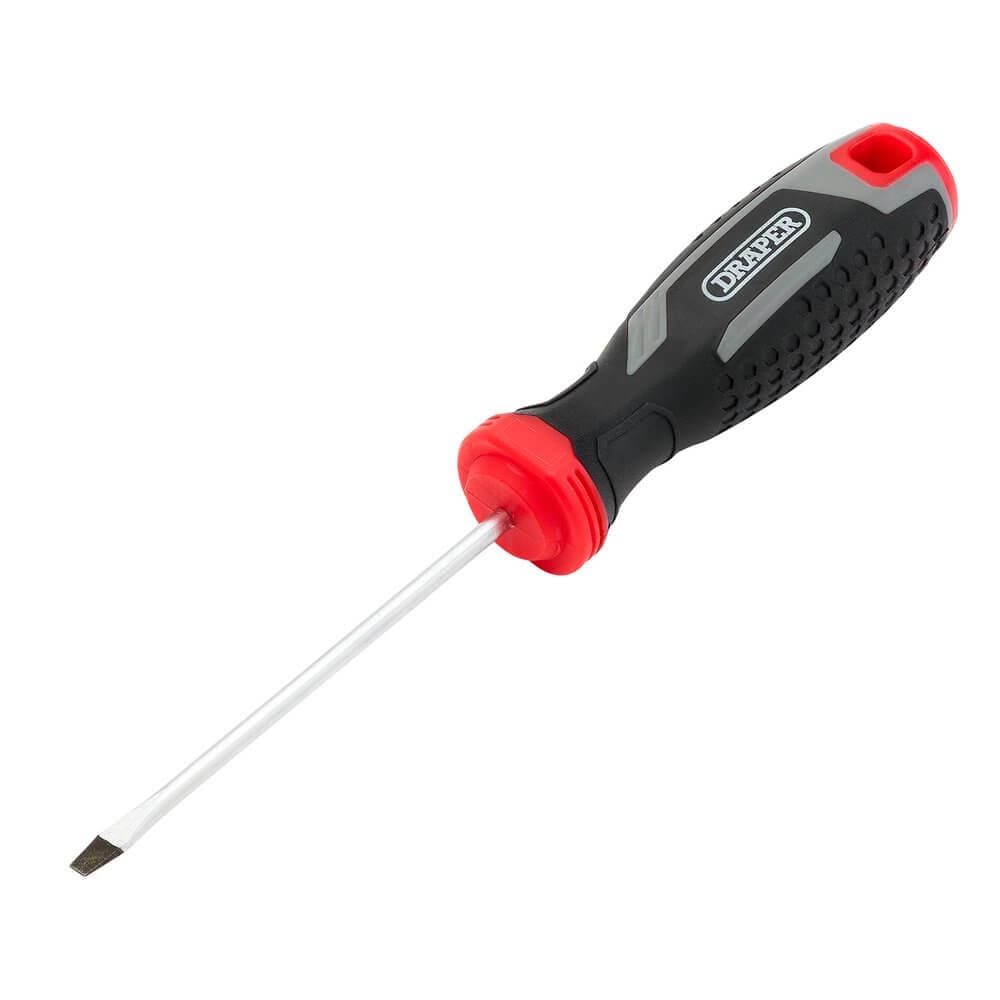 Draper Slotted Soft Grip Screwdriver Sl3 X 75Mm Pk 1 13385