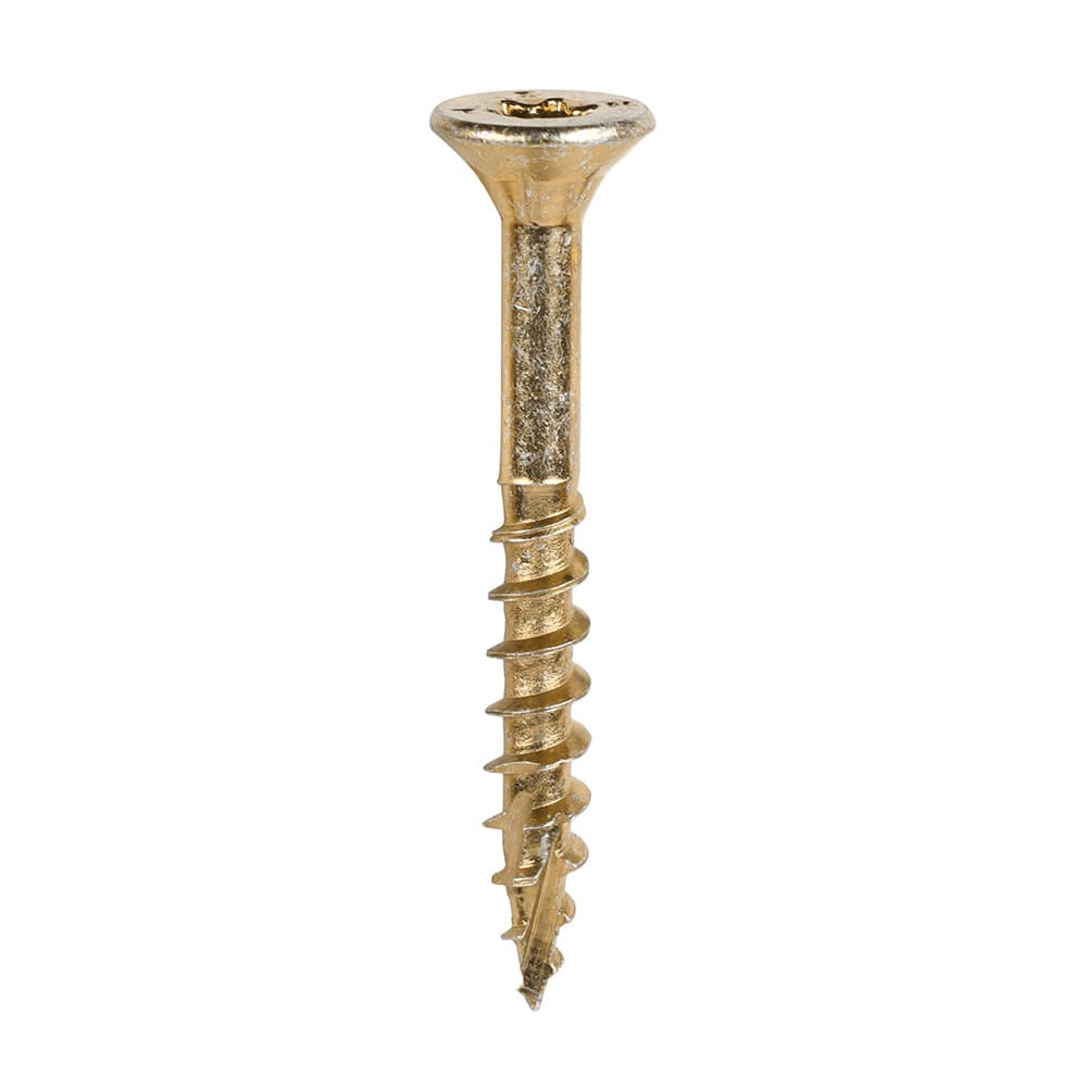 Timco 60050C2C C2 Clamp-Fix Multi-Purpose Premium Screws - Tx - Double Countersunk - Yellow 6.0 X 50 Box 200