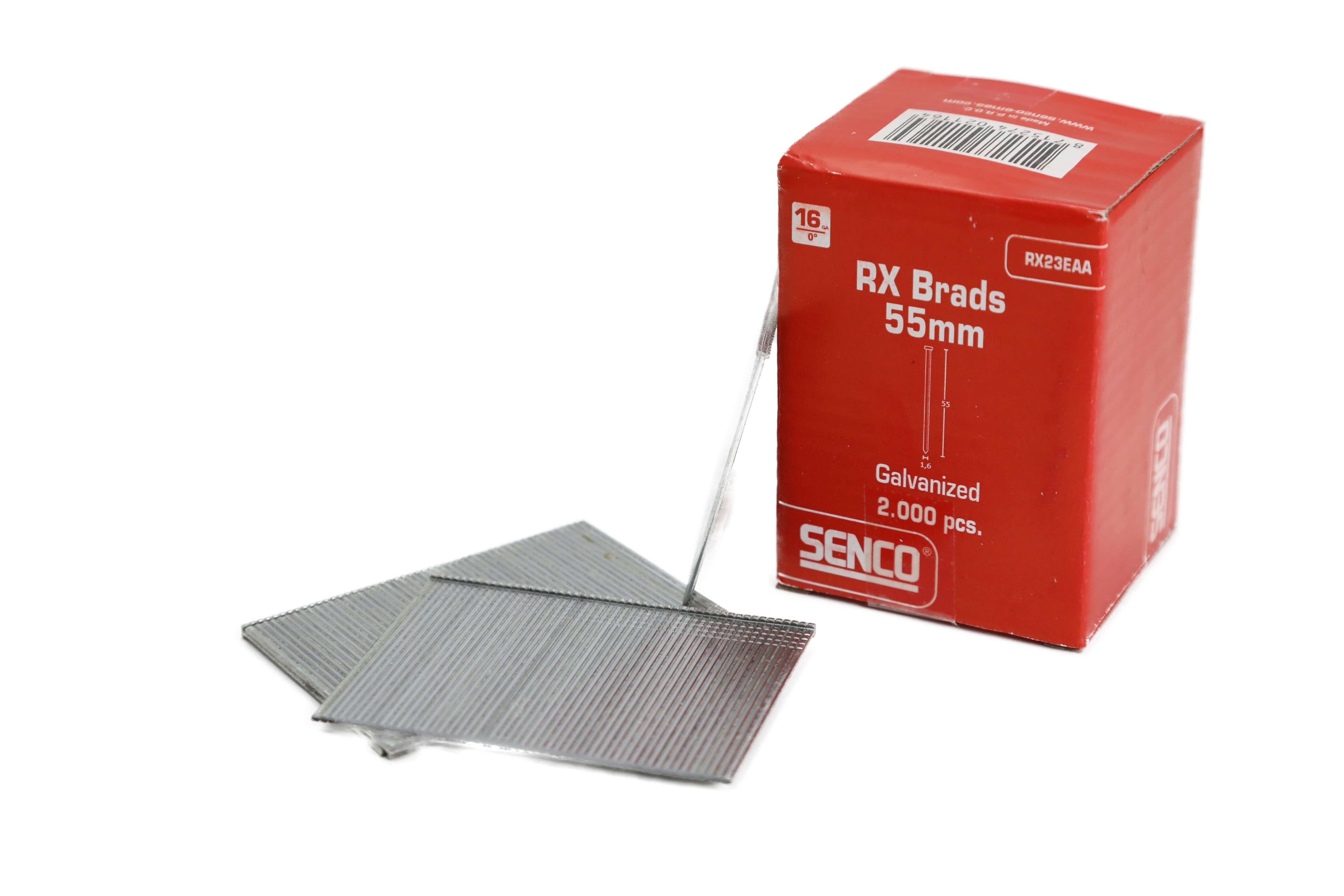 Senco RX23EAA 16-Gauge Rx Straight Brad Galv 55Mm Box 2000