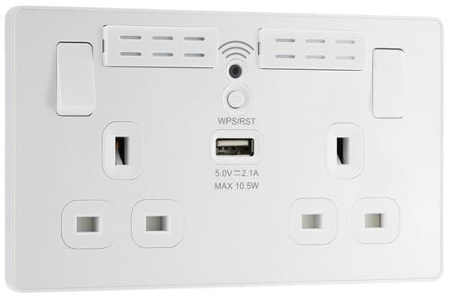 Screwed Flatplate Brushed Steel Single Euro Module Front Plate SBSEMS1-02