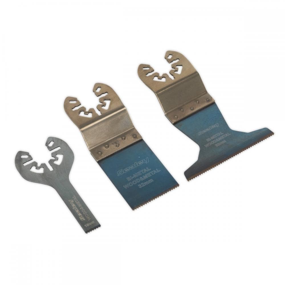 Sealey SMTC3 Multi-Tool Universal Cutting Blade Set 3Pc