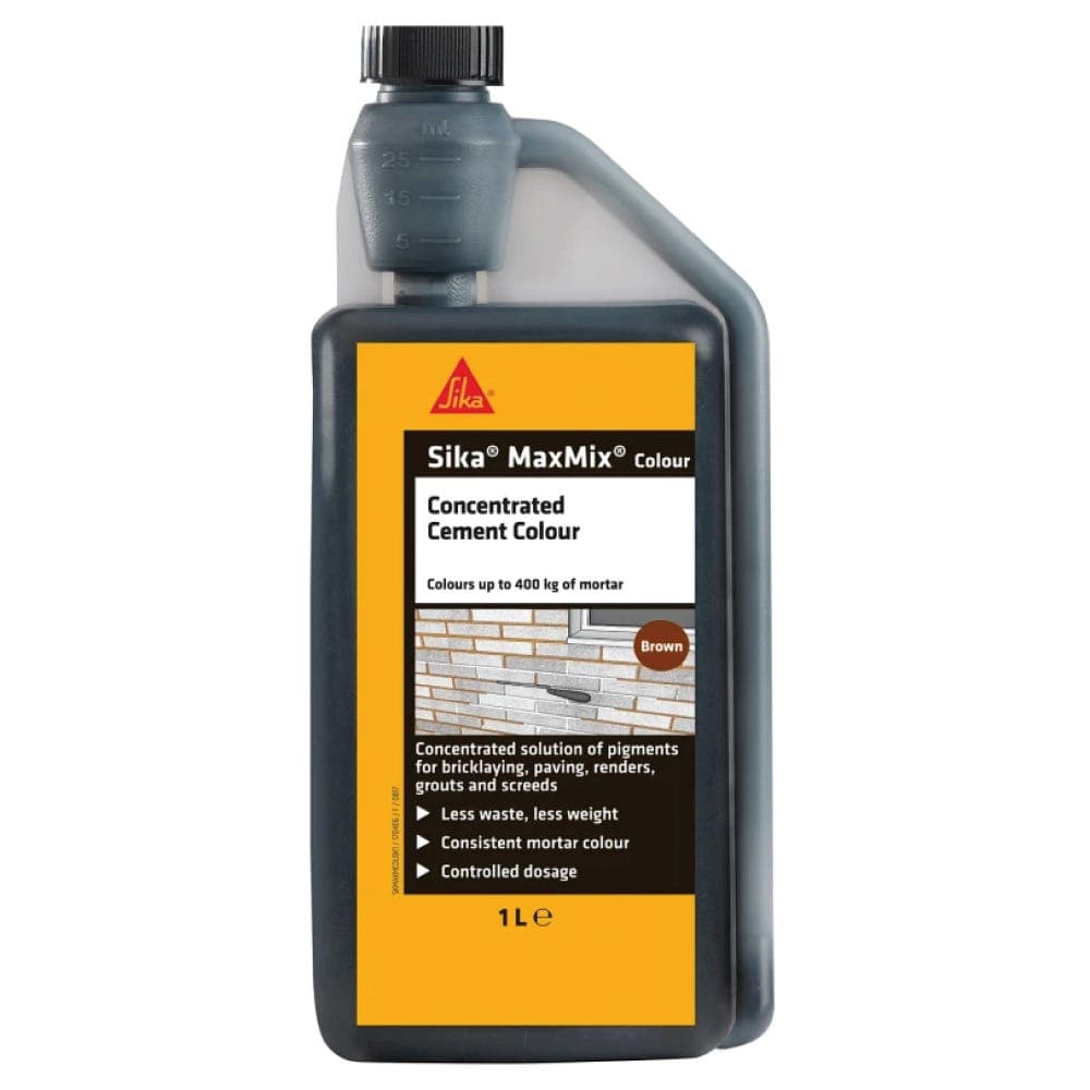 Sika MaxMix Concentrated Cement Colourant - Brown 1L