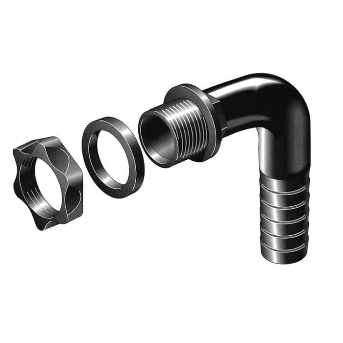 Right Angled Hose Tails 25mm I.D. Original Organics