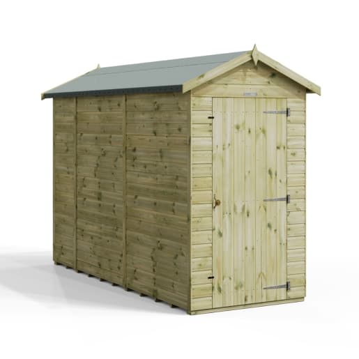 10x4 Premium Powersheds Apex No Windows