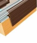 PolyX Rafter Bar Edge Trim - 4mtr Brown