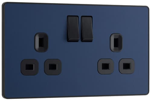 Nexus Metal Black Nickel Single Round Pin Unswitched 5A Socket NBN29B-01