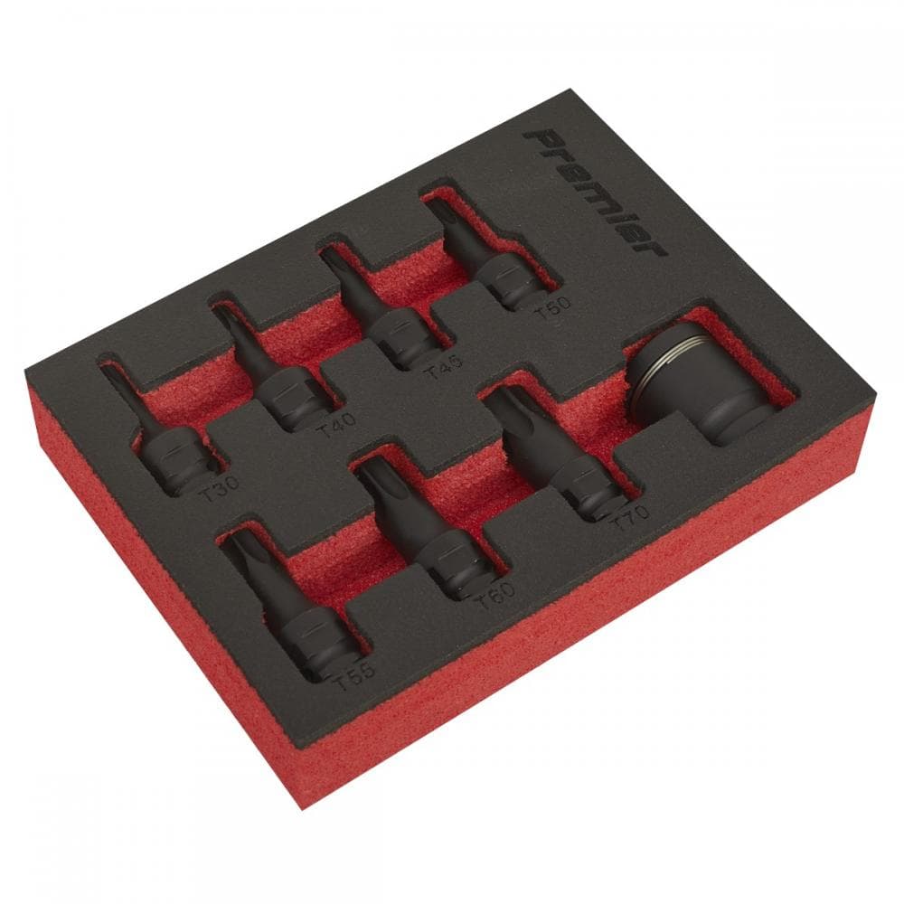 Sealey AK5621 Impact Trx-Star* Socket Bit Set 8Pc 3/8inSq Drive