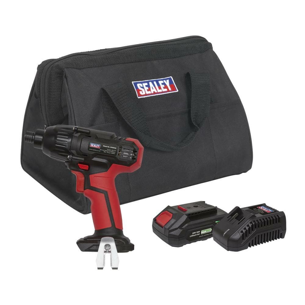 Sealey CP20VIDKIT1 Impact Driver Kit 1/4in Hex Drive 20V 2Ah Sv20 Series