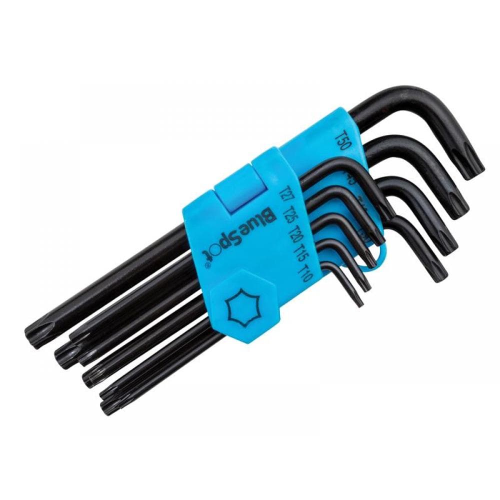 Bluespot Tools 15305 Long Arm Ball End Torx Key Set Of 9 (Tx10-Tx50)