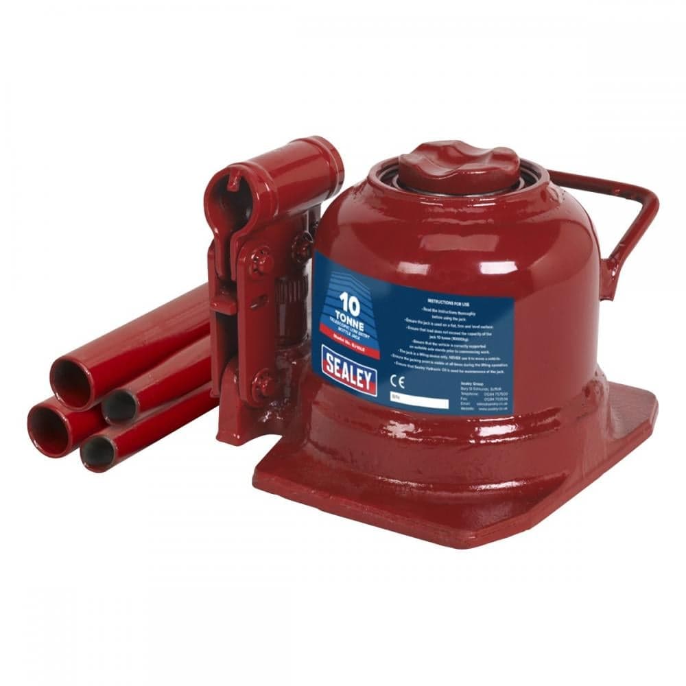 Sealey BJ10LE Bottle Jack 10 Tonne Low Profile Telescopic