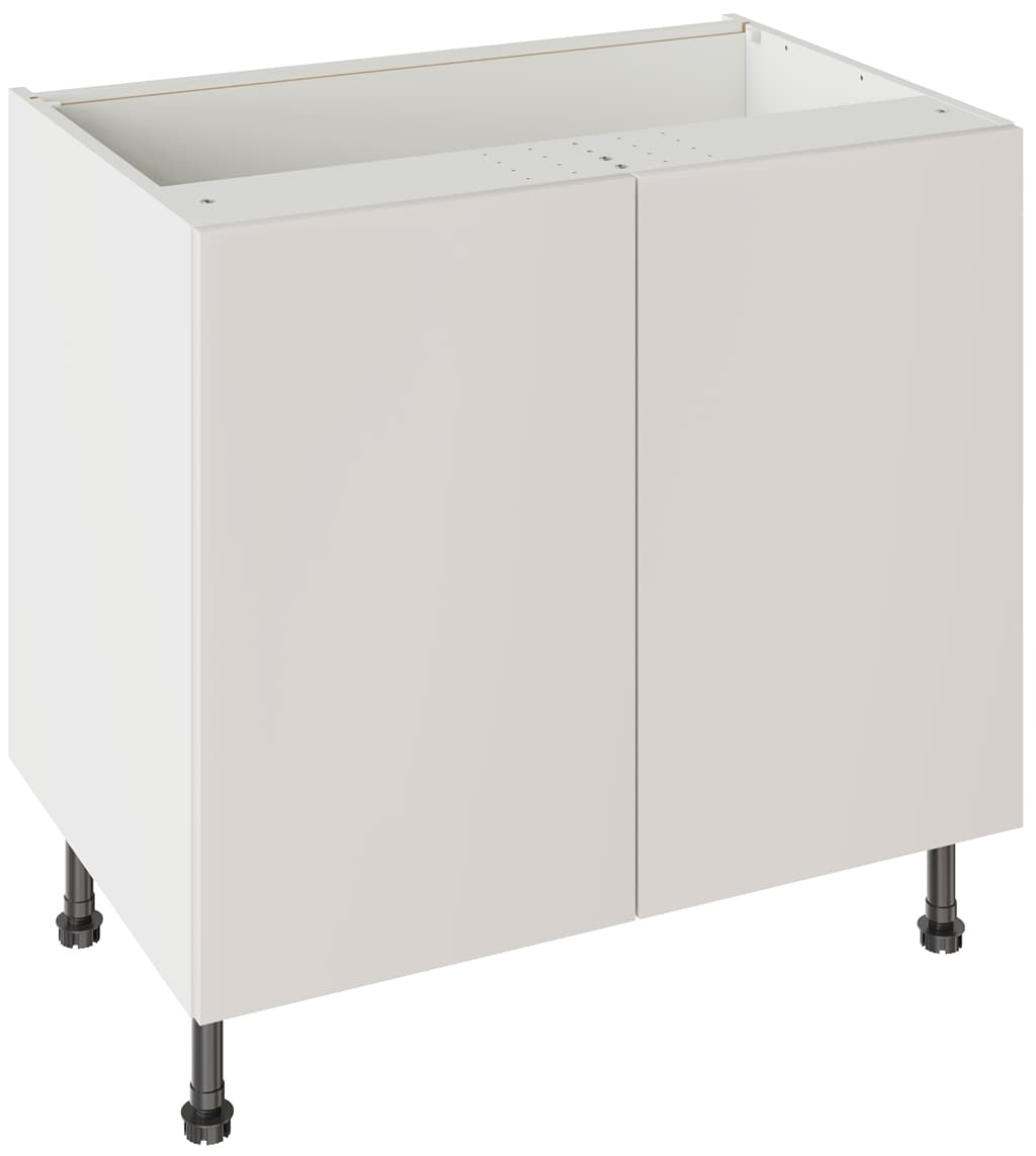 Flatpack 900 Base Kitchen Cabinet Slab Super Gloss Light Grey