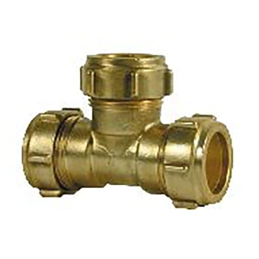 Compression Equal Tee 22mm
