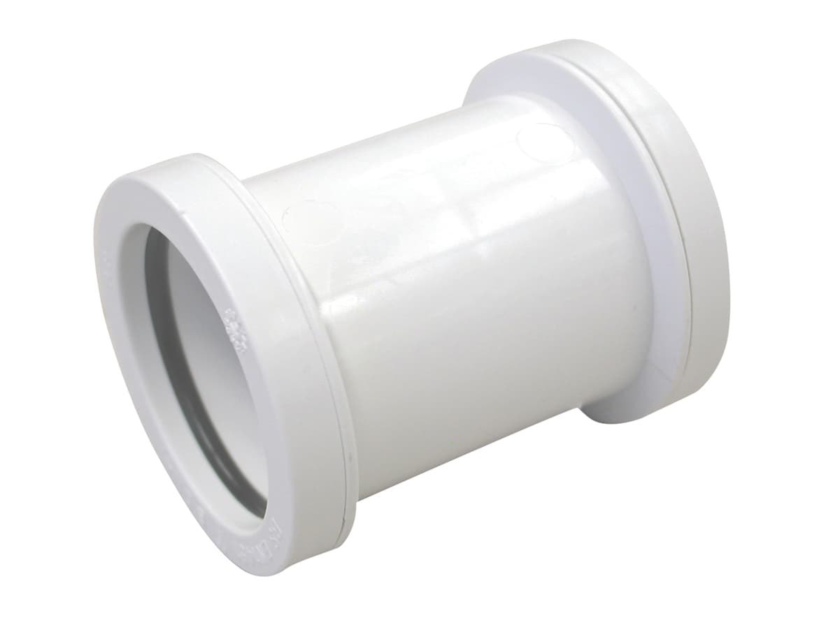 Wavin Osma Waste push-fit double socket 32mm white