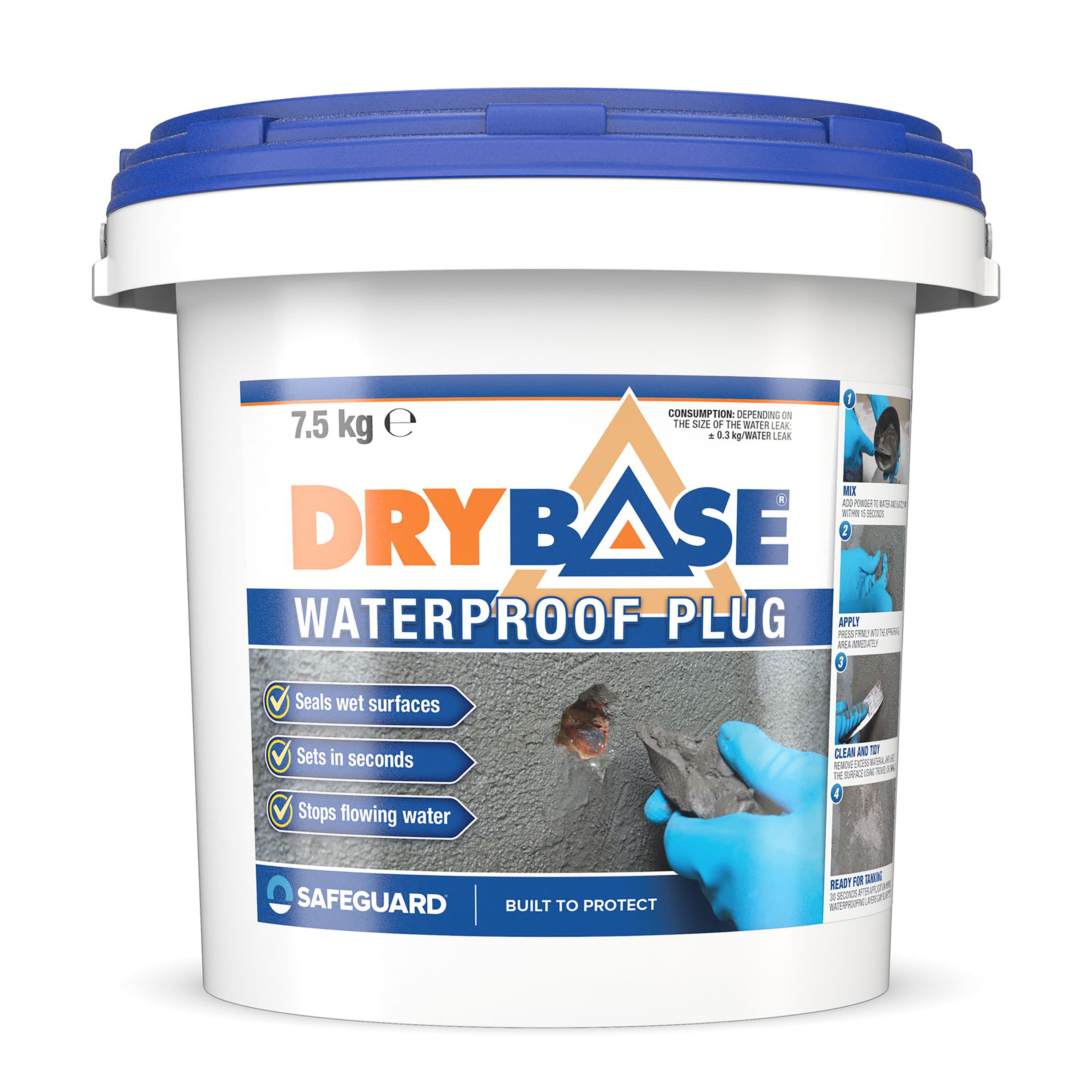 Drybase Safeguard Drybase Waterproof Plugging Compound 7.5kg