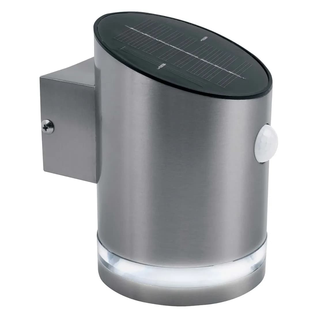 Luceco Solar 2W S/Steel Wall Light With Pir 4000K Ip44