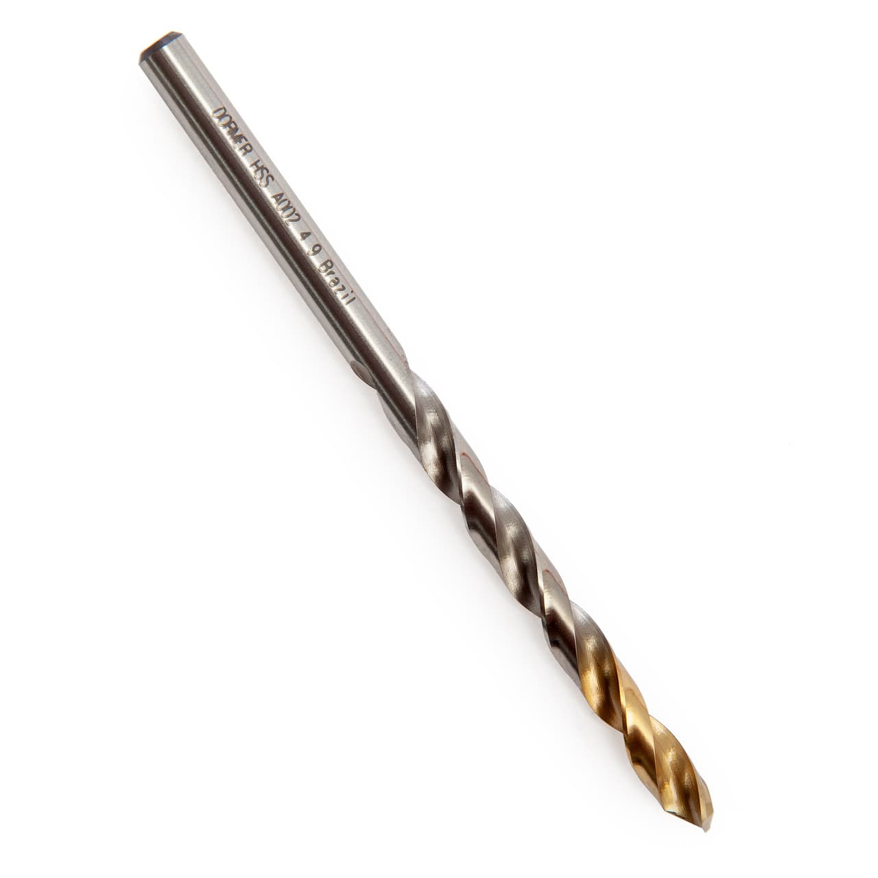 Dormer A002 HSS-TiN Coated Jobber Drill 4.90mm OL:86mm WL:52mm A0024.9