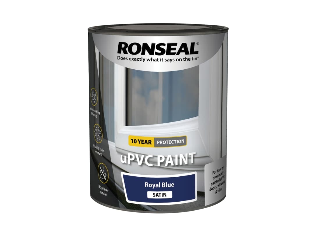 Ronseal uPVC Paint Royal Blue Satin 750ml 39390