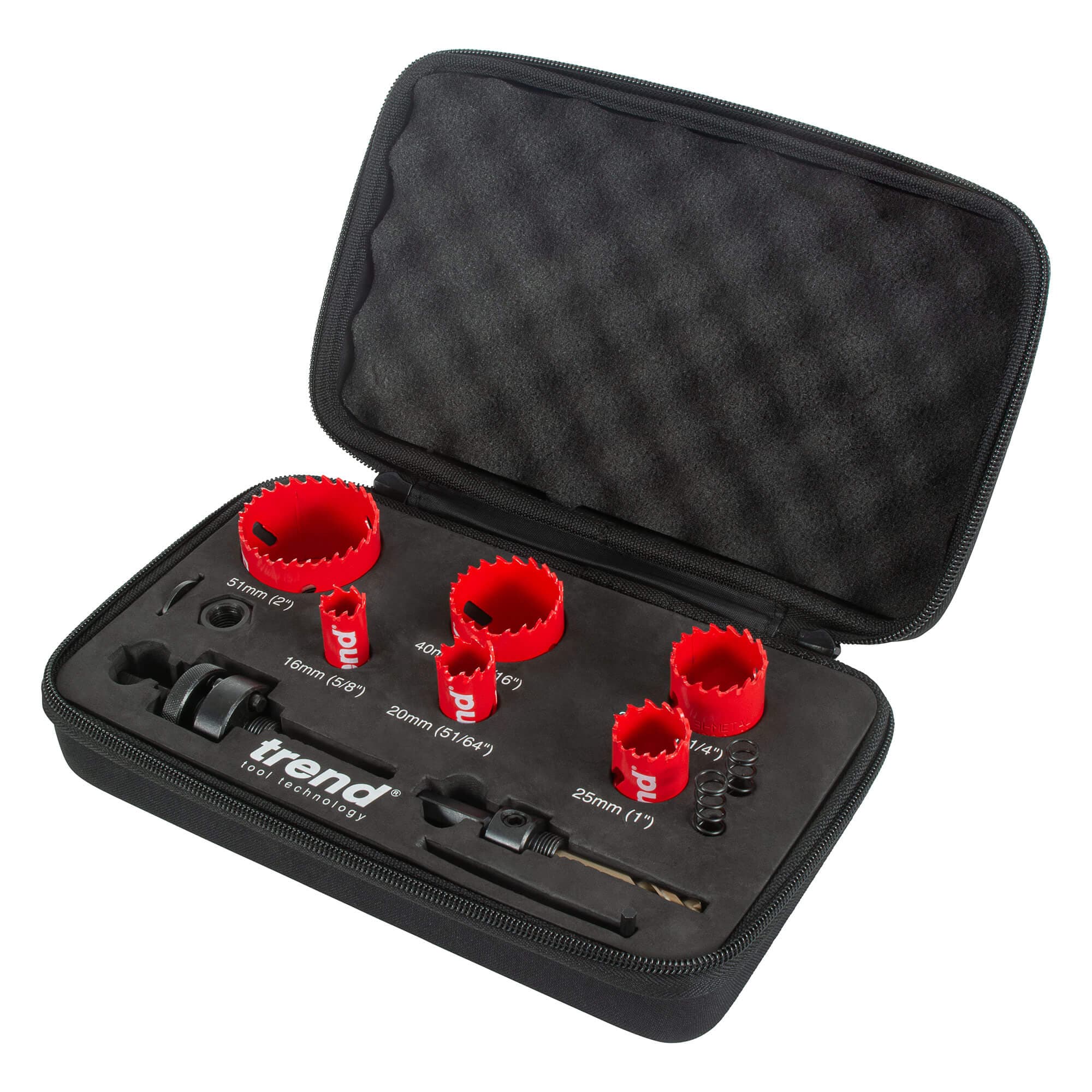 Trend Hss Bi-Metal 8% Cobalt Holesaw 6Pc Electrical Set Pk 6 HS/SET/6