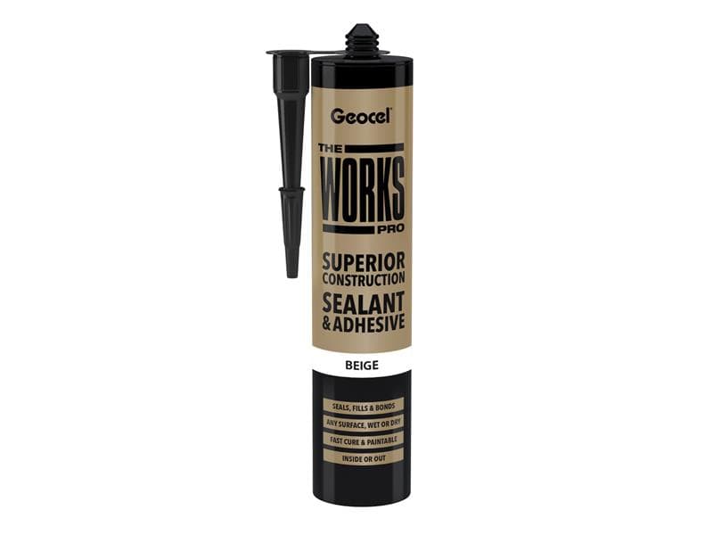 Geocel 6001245/C03 The Works Pro Sealant & Adhesive Beige 290Ml