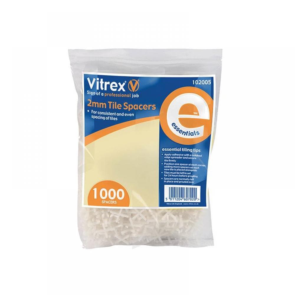 Vitrex 102005 Essential Tile Spacers 2Mm (Pack 1000)