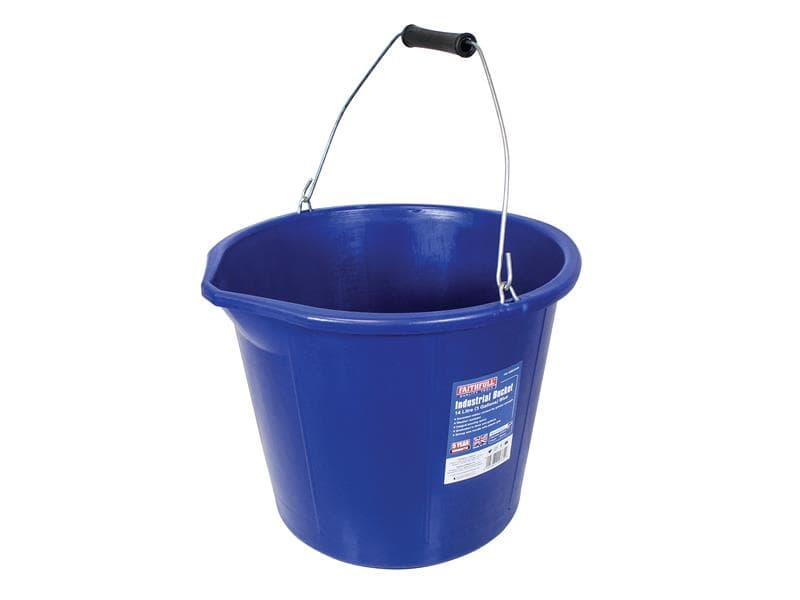 Faithfull Builderfts Industrial Bucket 14 Litre (3 Gallon) - Blue