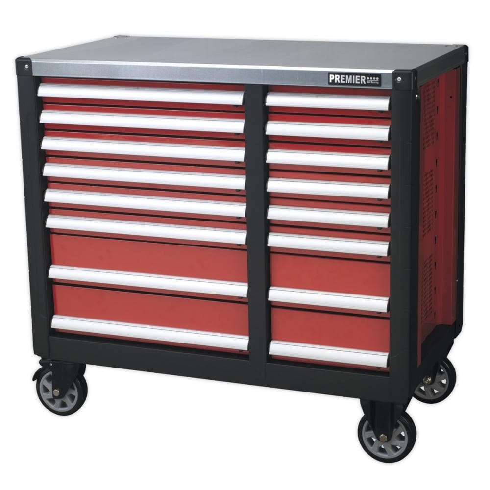 Sealey AP24216 Mobile Workstation 16 Drawer With Ball-Bearing Slides