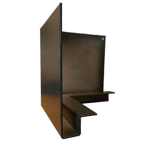 Aluminium Fascia J Profile External 90 Degree Corner - 175mm x 2mm Anthracite Grey (7016 Matt)