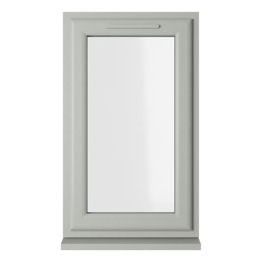 Crystal Double Glazed uPVC Window Agate/White Right Hung 1190mm x 610mm Clear